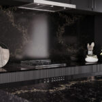 Caesarstone 5100 Vanilla Noir Kitchen