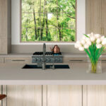 Kitchen with Caesarstone 1002 Wyndigo kitchen worktops