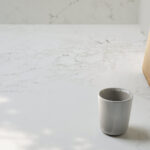 Close up of Caesarstone 5121 Layalite quartz surface