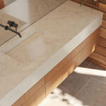 Caesarstone 507 Marbannova Bathroom