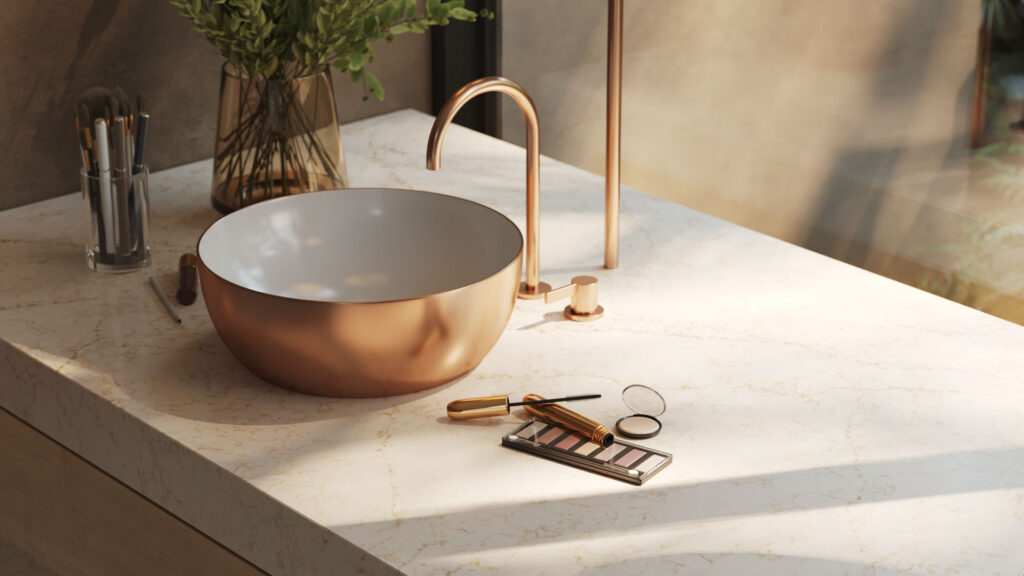 Caesarstone 5144 Rossa Nova Bathroom