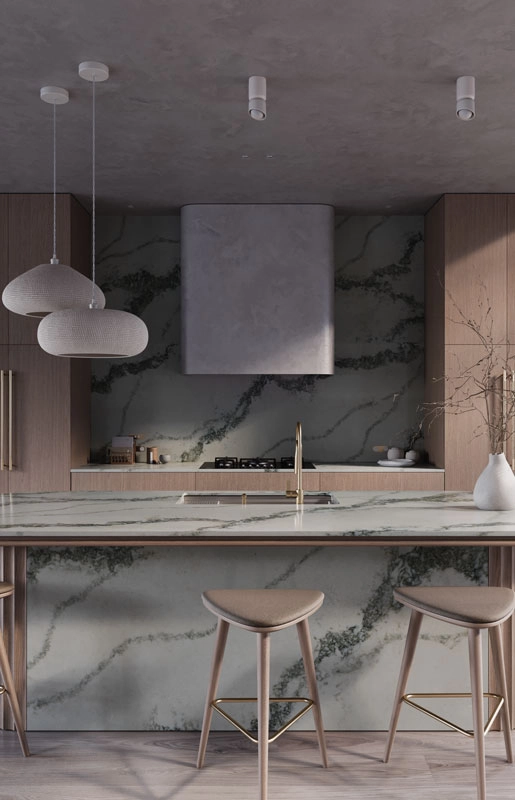 Caesarstone 8100 Calacatta Lacebound