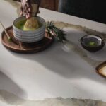 Caesarstone ICON 8104 Calacatta Thyme countertop with life style