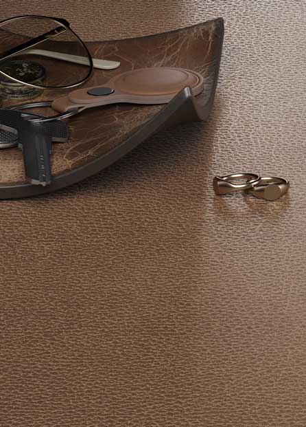 Leather Effect on Caesarstone Porcelain 232 Cider surface