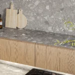 Caesarstone Porcelain 912 Terra Flake kitchen
