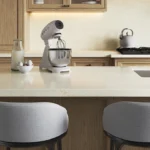Caesarstone ICON 8250_Andes_Trail modern one-wall kitchen with island